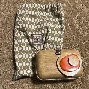 Unique wood Jamin Puech clutch